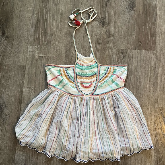Anthropologie Floreat Itzel Embroidered Halter top - Picture 3 of 9